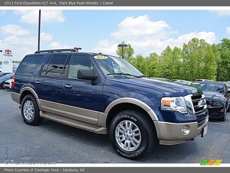 Dark Blue Pearl Metallic / Camel 2011 Ford Expedition XLT 4x4