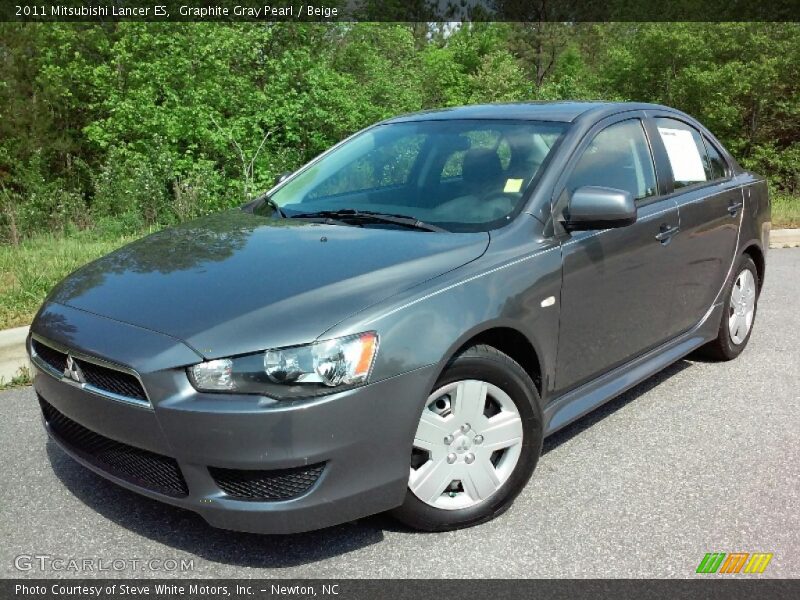 Graphite Gray Pearl / Beige 2011 Mitsubishi Lancer ES