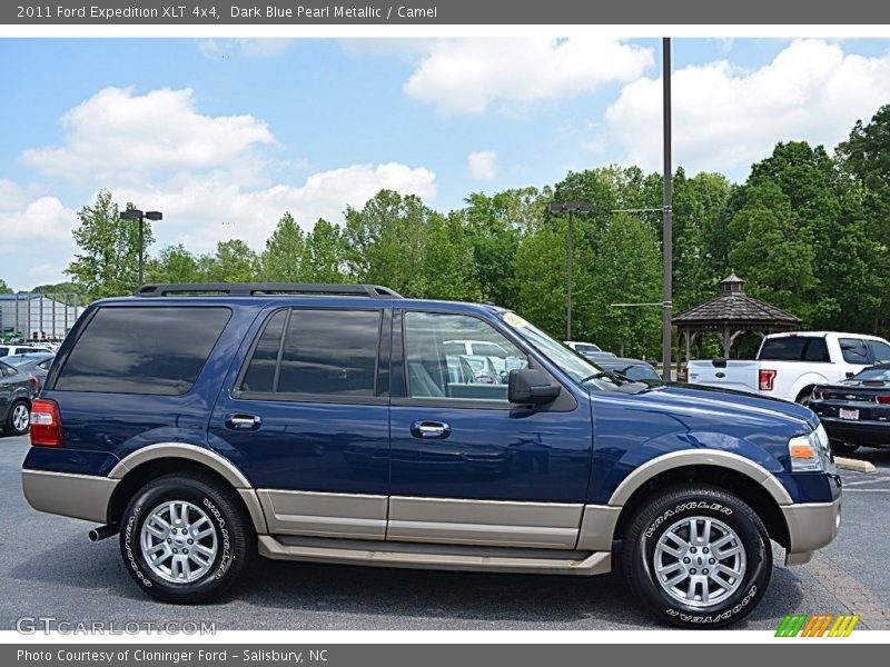 Dark Blue Pearl Metallic / Camel 2011 Ford Expedition XLT 4x4