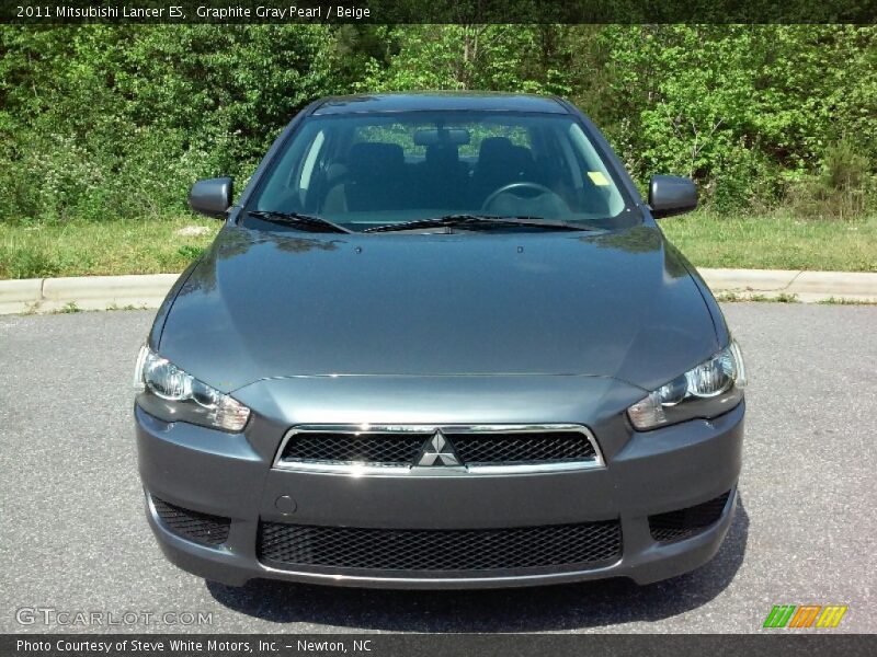 Graphite Gray Pearl / Beige 2011 Mitsubishi Lancer ES