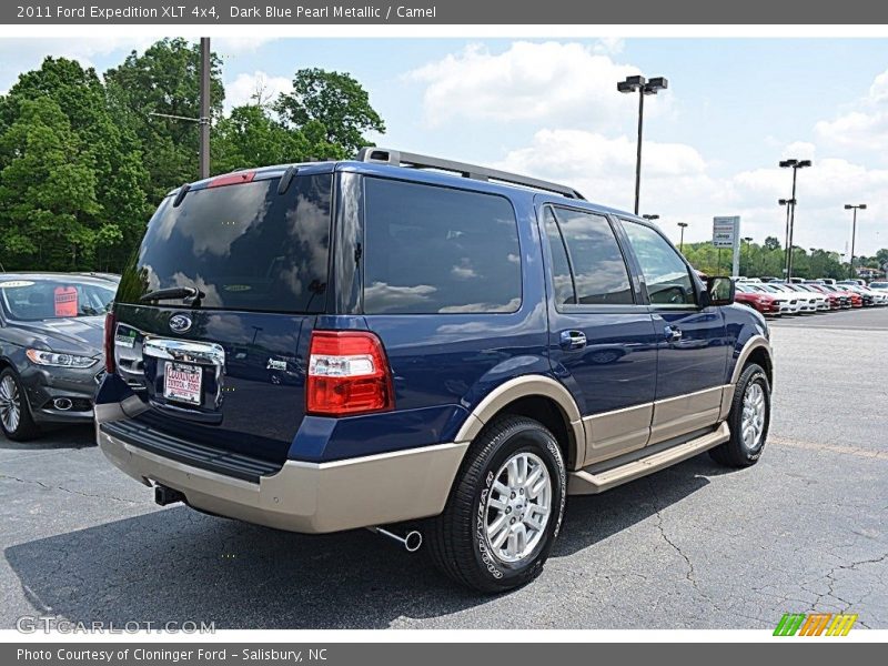 Dark Blue Pearl Metallic / Camel 2011 Ford Expedition XLT 4x4
