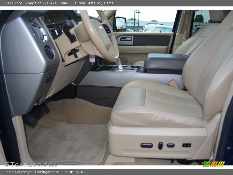 Dark Blue Pearl Metallic / Camel 2011 Ford Expedition XLT 4x4