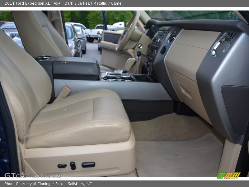 Dark Blue Pearl Metallic / Camel 2011 Ford Expedition XLT 4x4