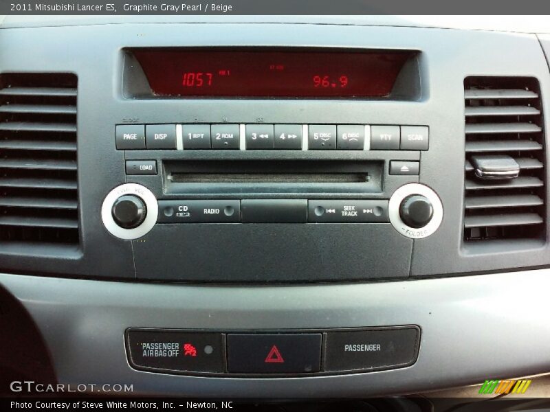 Graphite Gray Pearl / Beige 2011 Mitsubishi Lancer ES