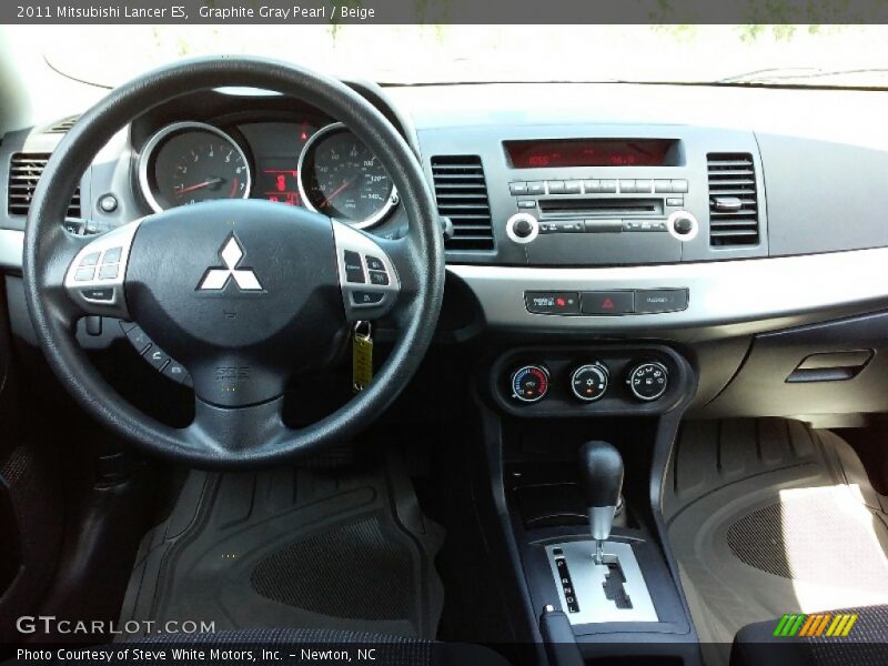 Graphite Gray Pearl / Beige 2011 Mitsubishi Lancer ES