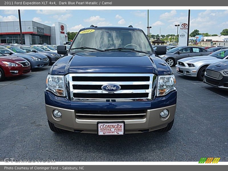 Dark Blue Pearl Metallic / Camel 2011 Ford Expedition XLT 4x4
