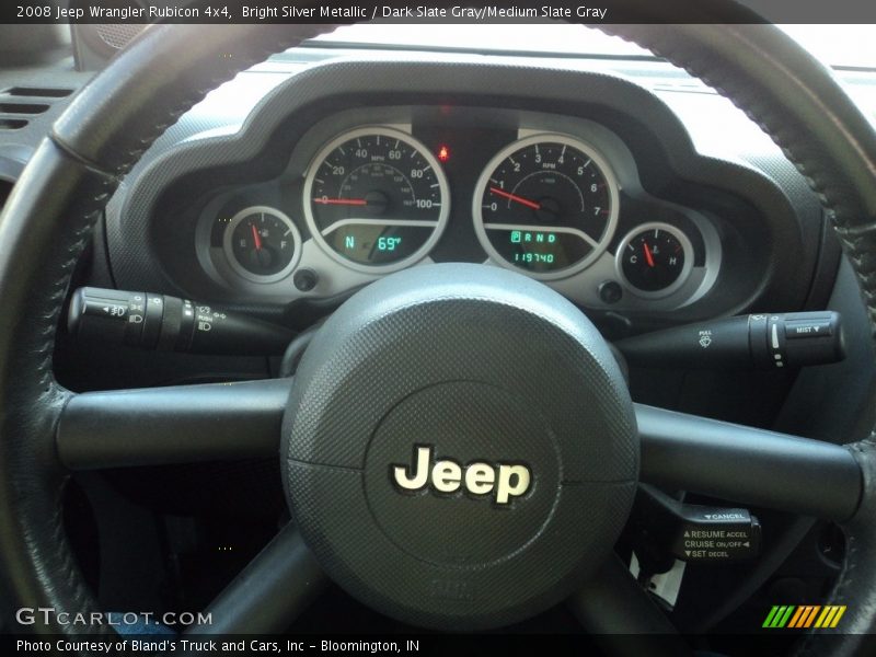 Bright Silver Metallic / Dark Slate Gray/Medium Slate Gray 2008 Jeep Wrangler Rubicon 4x4