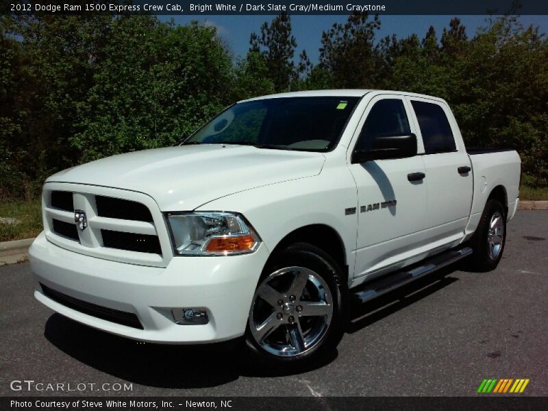 Bright White / Dark Slate Gray/Medium Graystone 2012 Dodge Ram 1500 Express Crew Cab