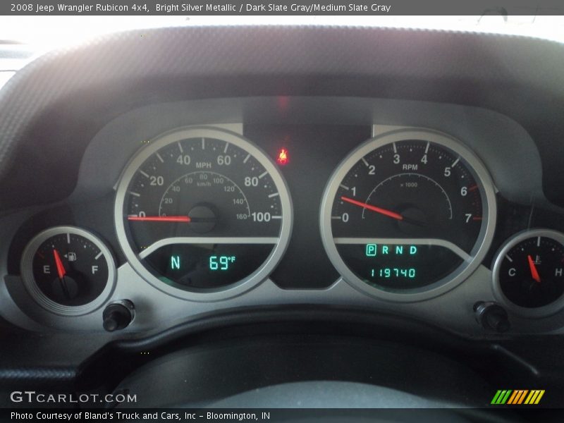 Bright Silver Metallic / Dark Slate Gray/Medium Slate Gray 2008 Jeep Wrangler Rubicon 4x4