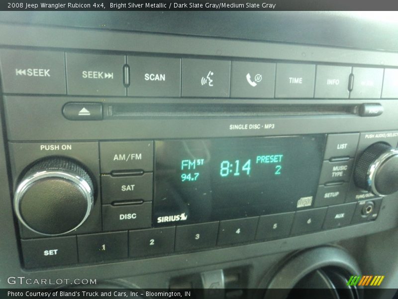 Bright Silver Metallic / Dark Slate Gray/Medium Slate Gray 2008 Jeep Wrangler Rubicon 4x4