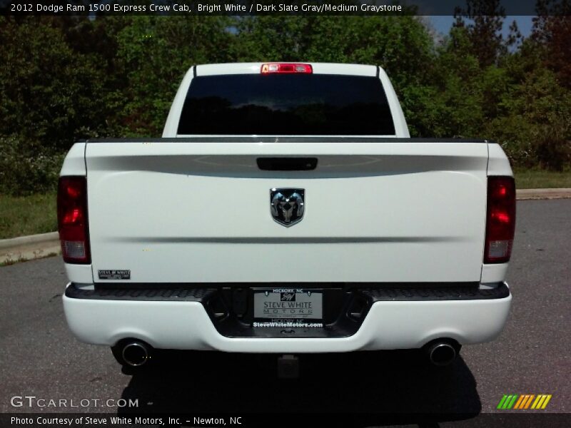 Bright White / Dark Slate Gray/Medium Graystone 2012 Dodge Ram 1500 Express Crew Cab