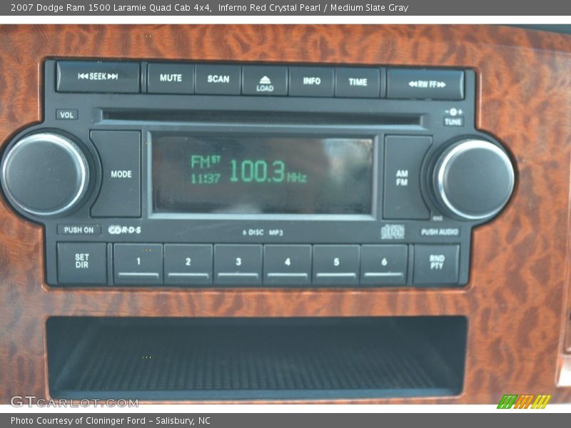 Inferno Red Crystal Pearl / Medium Slate Gray 2007 Dodge Ram 1500 Laramie Quad Cab 4x4