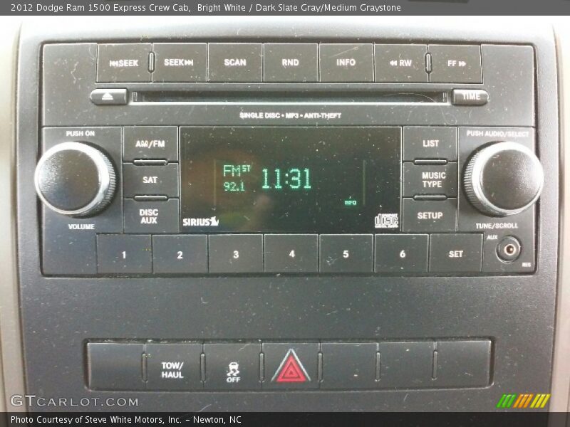 Bright White / Dark Slate Gray/Medium Graystone 2012 Dodge Ram 1500 Express Crew Cab