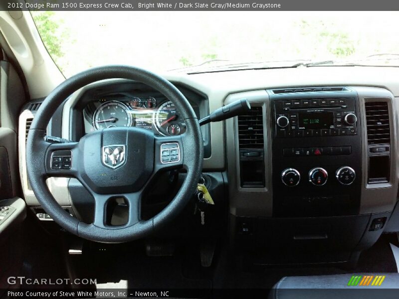 Bright White / Dark Slate Gray/Medium Graystone 2012 Dodge Ram 1500 Express Crew Cab