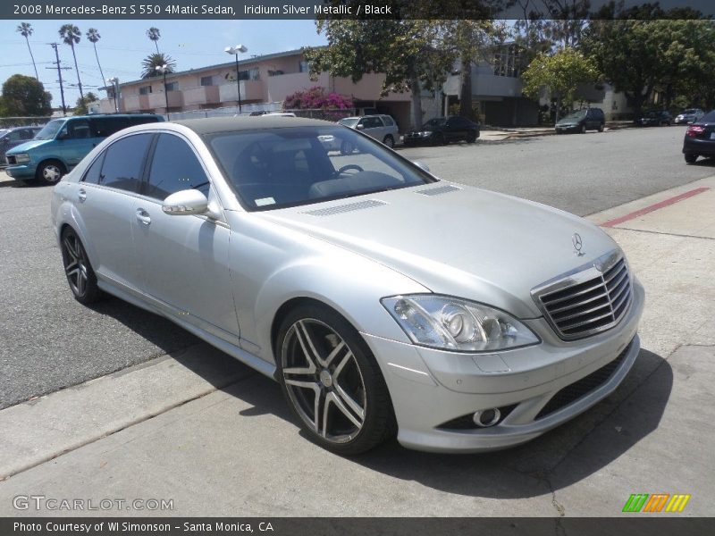 Iridium Silver Metallic / Black 2008 Mercedes-Benz S 550 4Matic Sedan