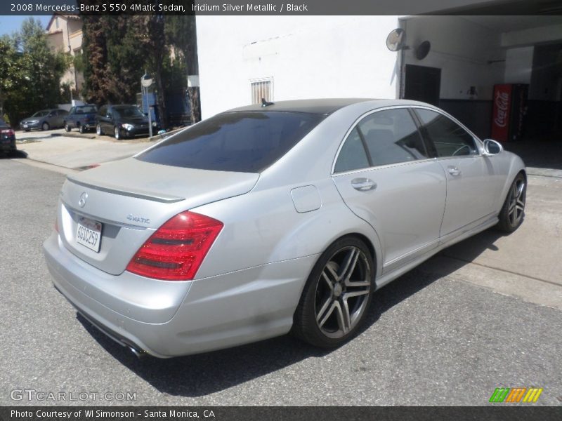 Iridium Silver Metallic / Black 2008 Mercedes-Benz S 550 4Matic Sedan