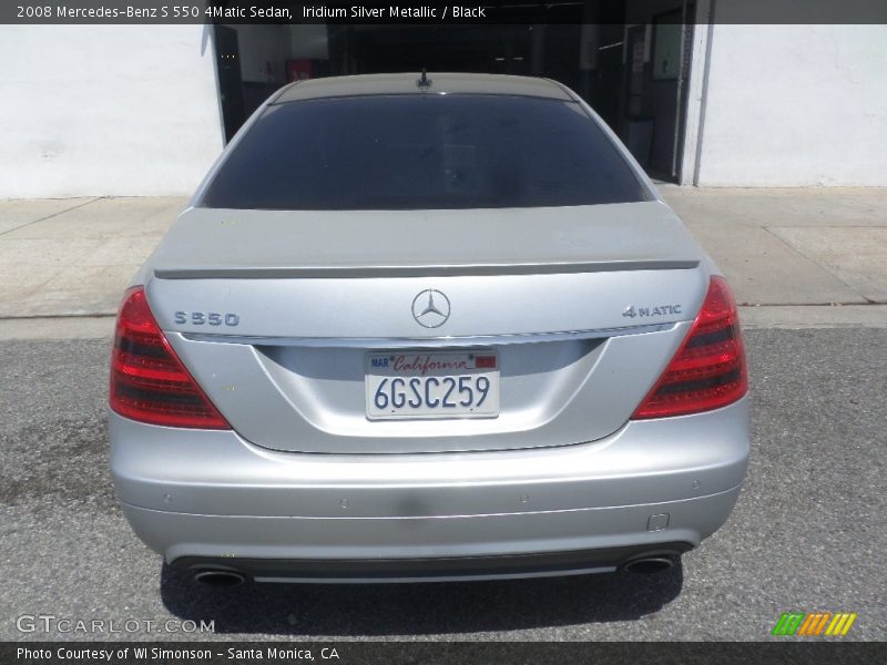Iridium Silver Metallic / Black 2008 Mercedes-Benz S 550 4Matic Sedan