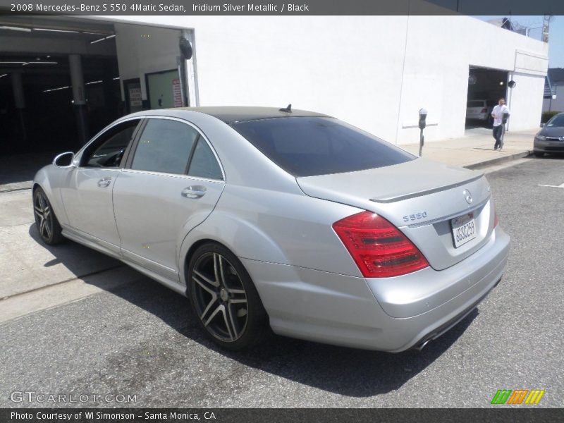 Iridium Silver Metallic / Black 2008 Mercedes-Benz S 550 4Matic Sedan