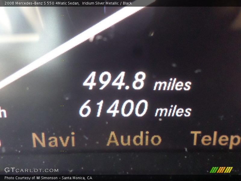 Iridium Silver Metallic / Black 2008 Mercedes-Benz S 550 4Matic Sedan