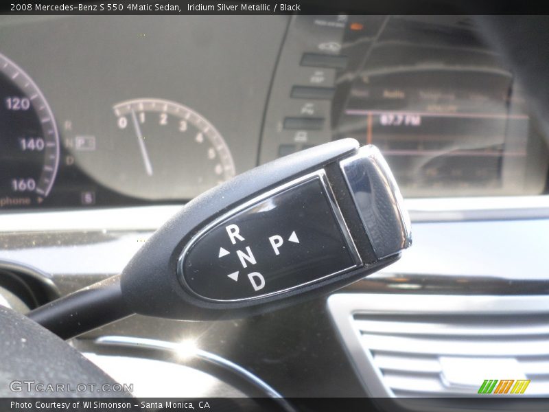 Iridium Silver Metallic / Black 2008 Mercedes-Benz S 550 4Matic Sedan