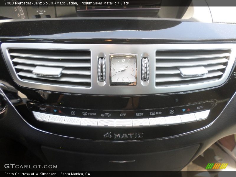 Iridium Silver Metallic / Black 2008 Mercedes-Benz S 550 4Matic Sedan