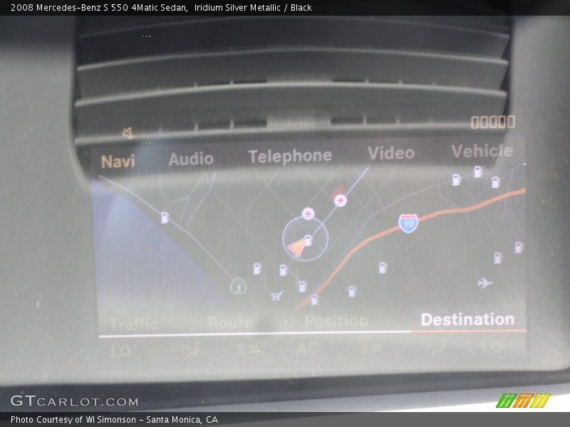 Iridium Silver Metallic / Black 2008 Mercedes-Benz S 550 4Matic Sedan