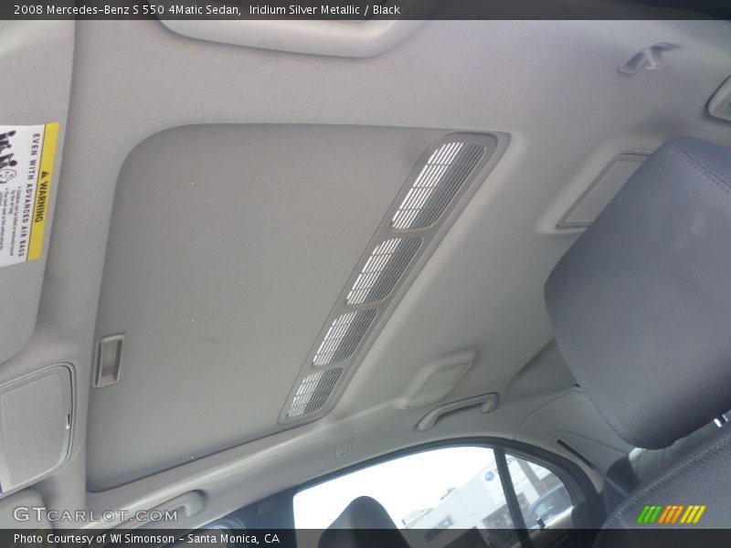 Iridium Silver Metallic / Black 2008 Mercedes-Benz S 550 4Matic Sedan