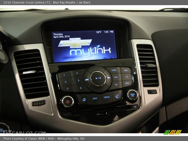 Blue Ray Metallic / Jet Black 2016 Chevrolet Cruze Limited LTZ