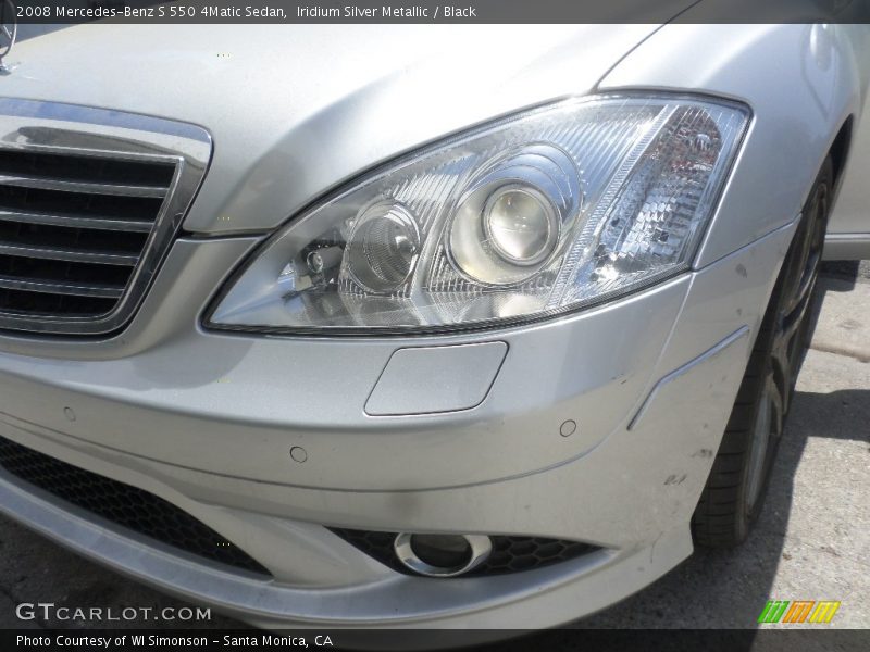 Iridium Silver Metallic / Black 2008 Mercedes-Benz S 550 4Matic Sedan