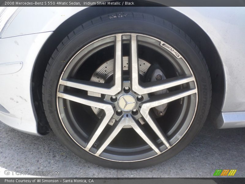 Iridium Silver Metallic / Black 2008 Mercedes-Benz S 550 4Matic Sedan