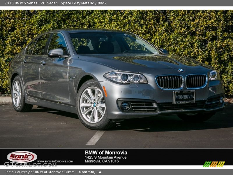 Space Grey Metallic / Black 2016 BMW 5 Series 528i Sedan