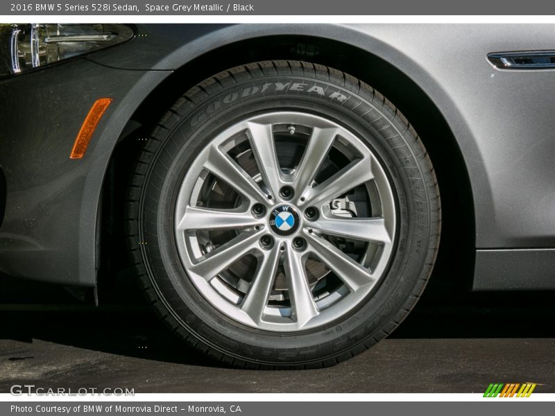Space Grey Metallic / Black 2016 BMW 5 Series 528i Sedan