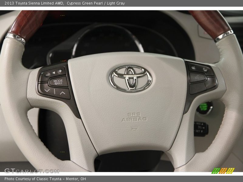 Cypress Green Pearl / Light Gray 2013 Toyota Sienna Limited AWD