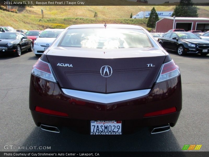 Basque Red Pearl / Taupe Gray 2011 Acura TL 3.5