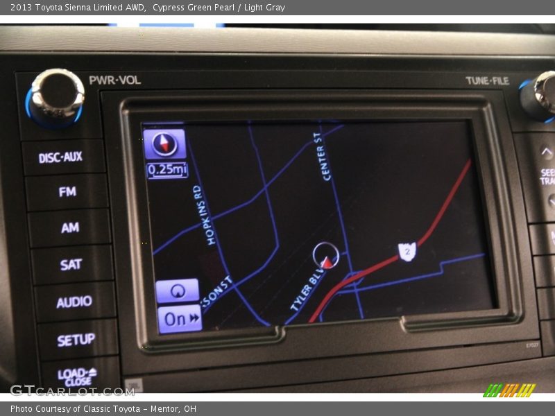Cypress Green Pearl / Light Gray 2013 Toyota Sienna Limited AWD