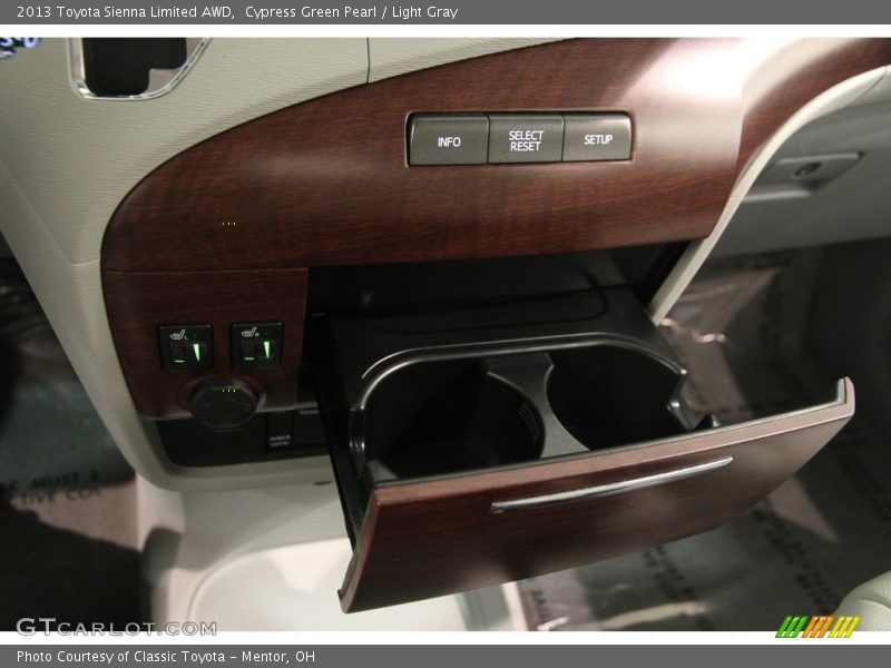Cypress Green Pearl / Light Gray 2013 Toyota Sienna Limited AWD