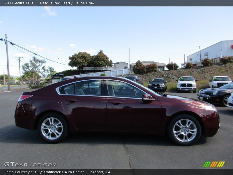 Basque Red Pearl / Taupe Gray 2011 Acura TL 3.5