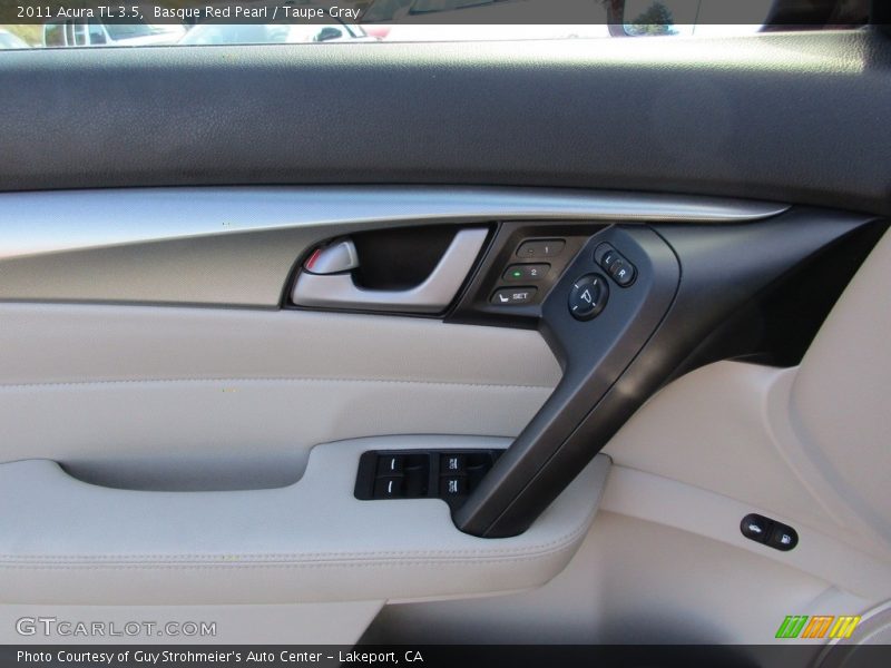 Basque Red Pearl / Taupe Gray 2011 Acura TL 3.5