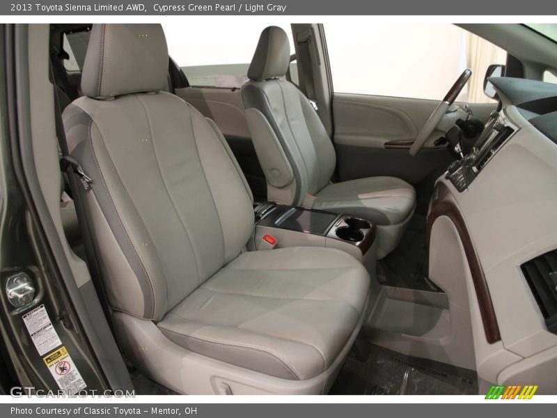 Cypress Green Pearl / Light Gray 2013 Toyota Sienna Limited AWD