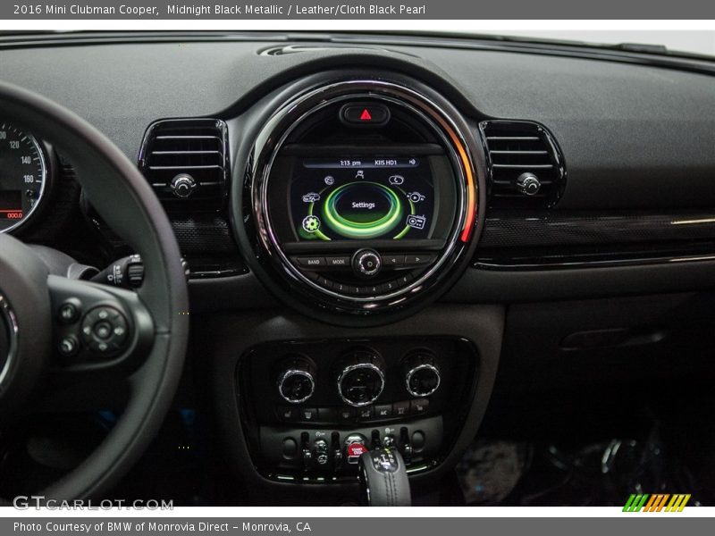 Midnight Black Metallic / Leather/Cloth Black Pearl 2016 Mini Clubman Cooper