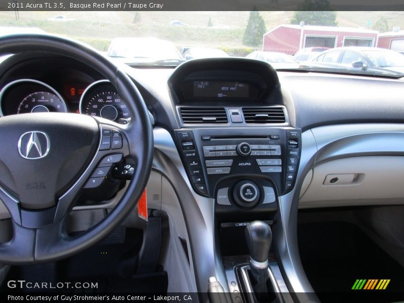 Basque Red Pearl / Taupe Gray 2011 Acura TL 3.5