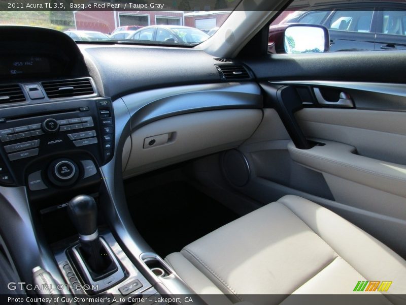 Basque Red Pearl / Taupe Gray 2011 Acura TL 3.5