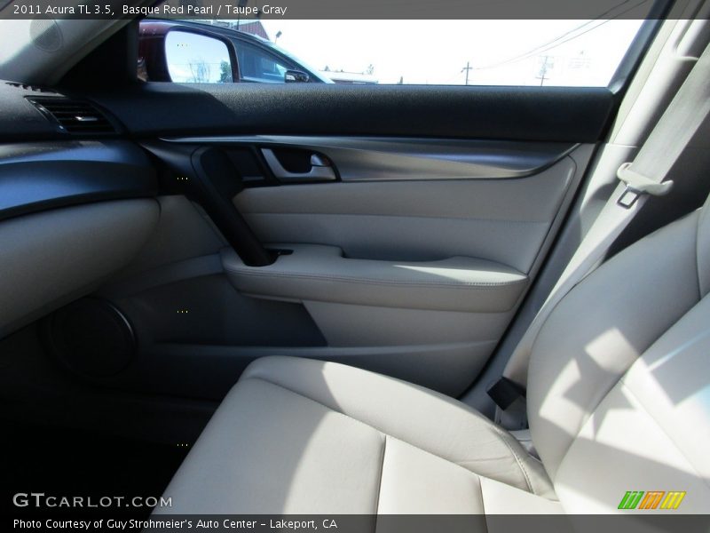 Basque Red Pearl / Taupe Gray 2011 Acura TL 3.5