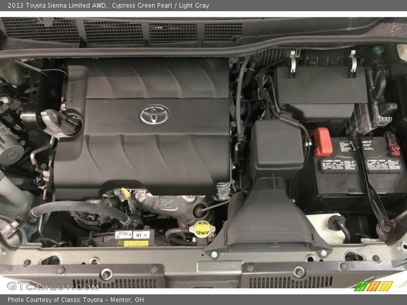 Cypress Green Pearl / Light Gray 2013 Toyota Sienna Limited AWD