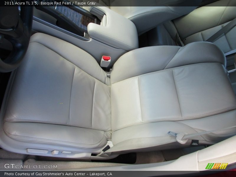 Basque Red Pearl / Taupe Gray 2011 Acura TL 3.5
