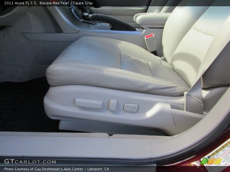 Basque Red Pearl / Taupe Gray 2011 Acura TL 3.5