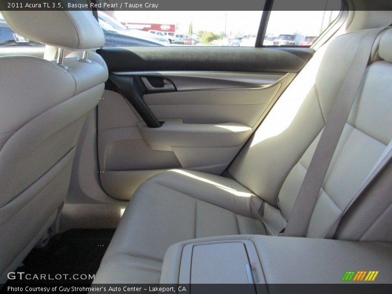 Basque Red Pearl / Taupe Gray 2011 Acura TL 3.5