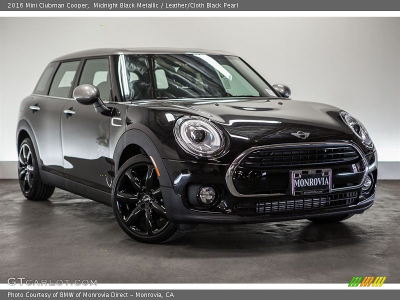 Midnight Black Metallic / Leather/Cloth Black Pearl 2016 Mini Clubman Cooper