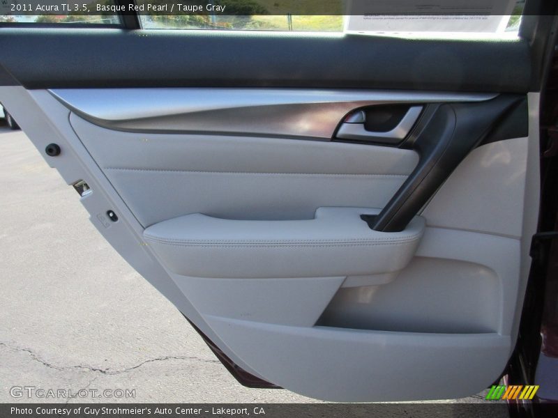 Basque Red Pearl / Taupe Gray 2011 Acura TL 3.5
