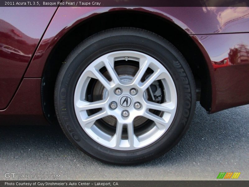 Basque Red Pearl / Taupe Gray 2011 Acura TL 3.5